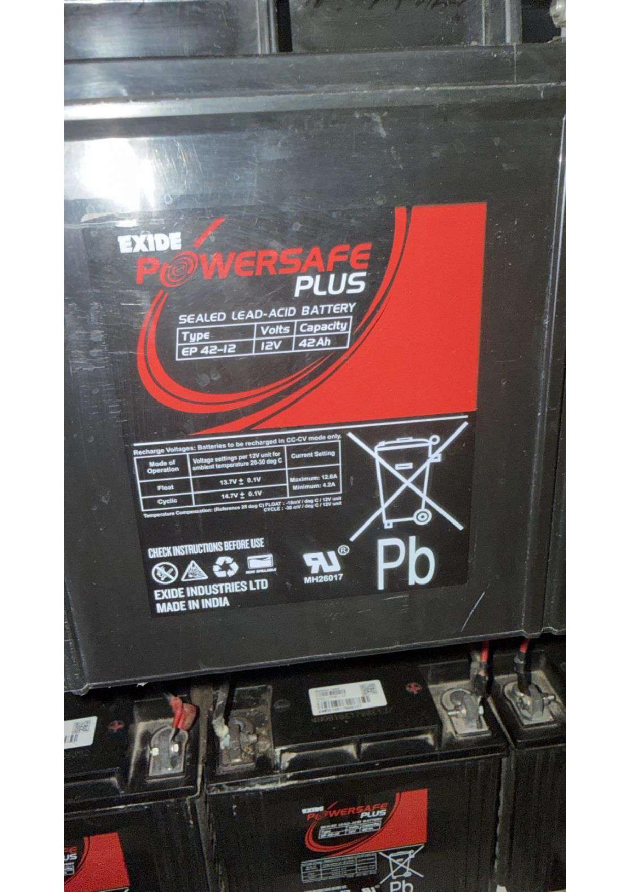 Exide Powersafe Plus batteries